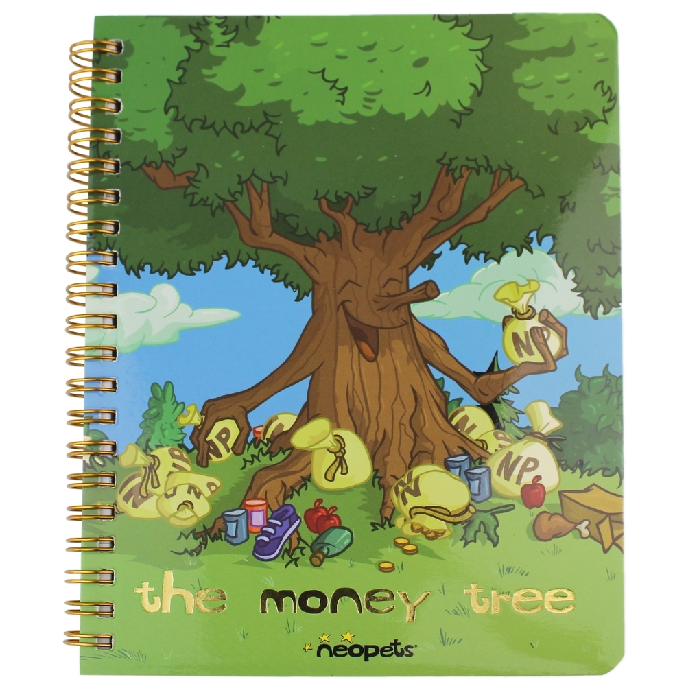 COPY - Neopets x Cakeworthy Money Tree Spiral Bound Notebook